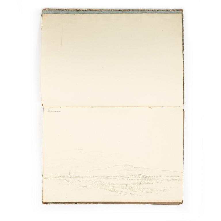 Carl Johan Fahlcrantz, Sketchbook with 28 topographical pencil drawings.