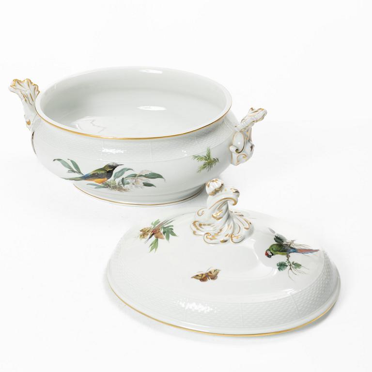 Terrin med lock, porslin, Meissen, Tyskland, 1930-40-tal.