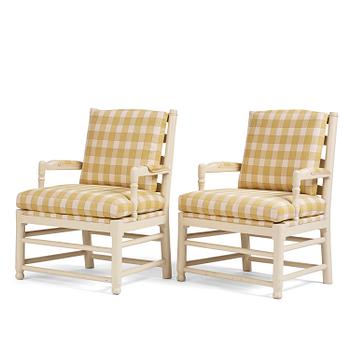 62. A pair of Gustavian 'Gripsholm' armchairs, late 18th century.