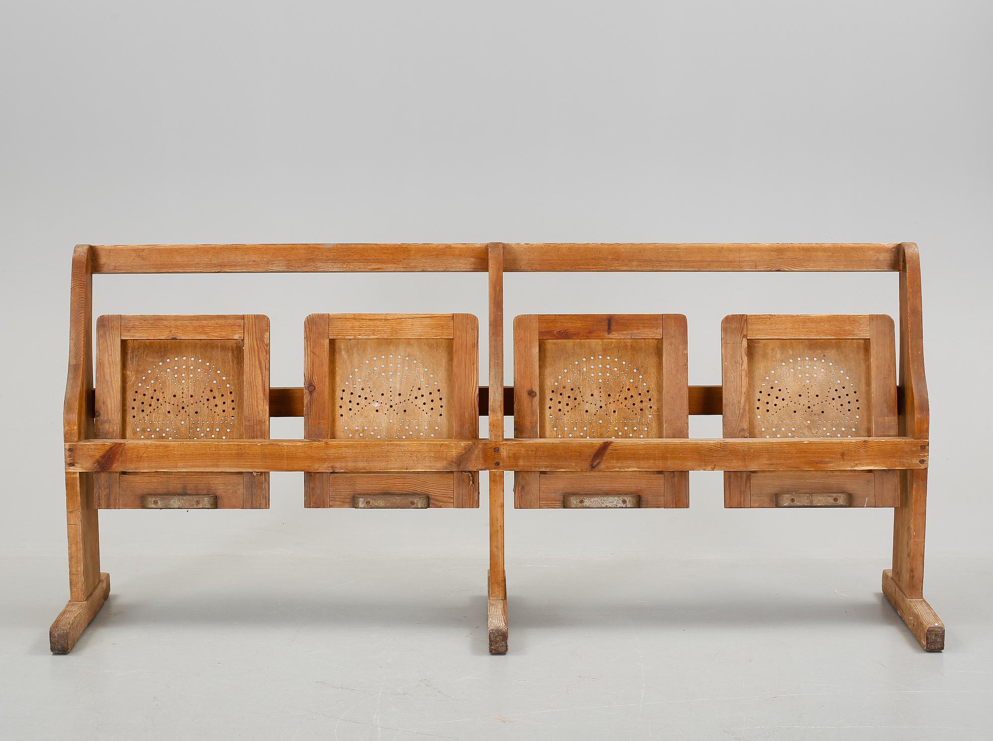 BÄNKRAD, furu, 1900-talets första hälft.