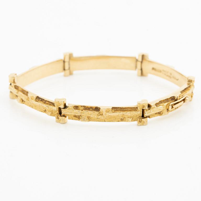 Björn Weckström, bracelet, "Tundra", 18K gold.