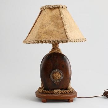 A table lamp, around the mid 20th century.