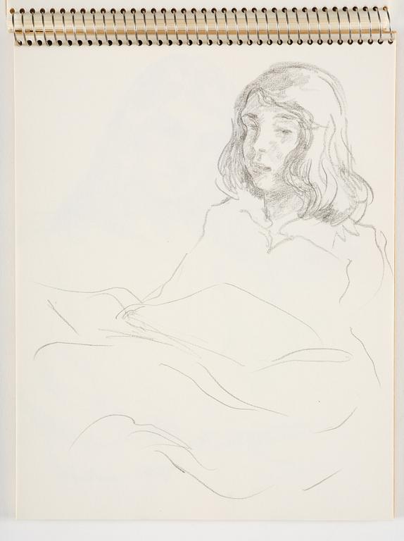 Lotte Laserstein, Sketchbook with approximately 42 drawings, of which 1 is signed.