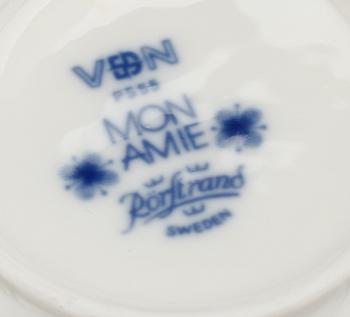 TESERVIS, 9 del, porslin, "Mon Amie", Marianne Wessman, Rörstrand.