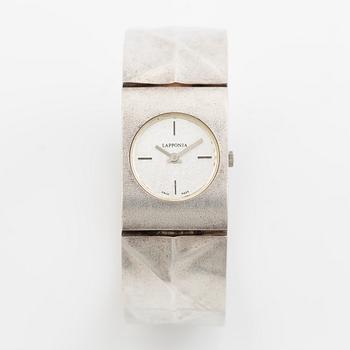 Lapponia armbandsur "Istral" sterlingsilver, design Björn Weckström.