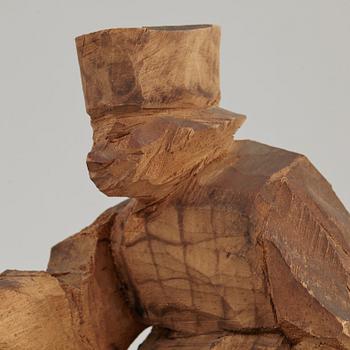 AXEL PETERSSON DÖDERHULTARN, sculpture, wood.