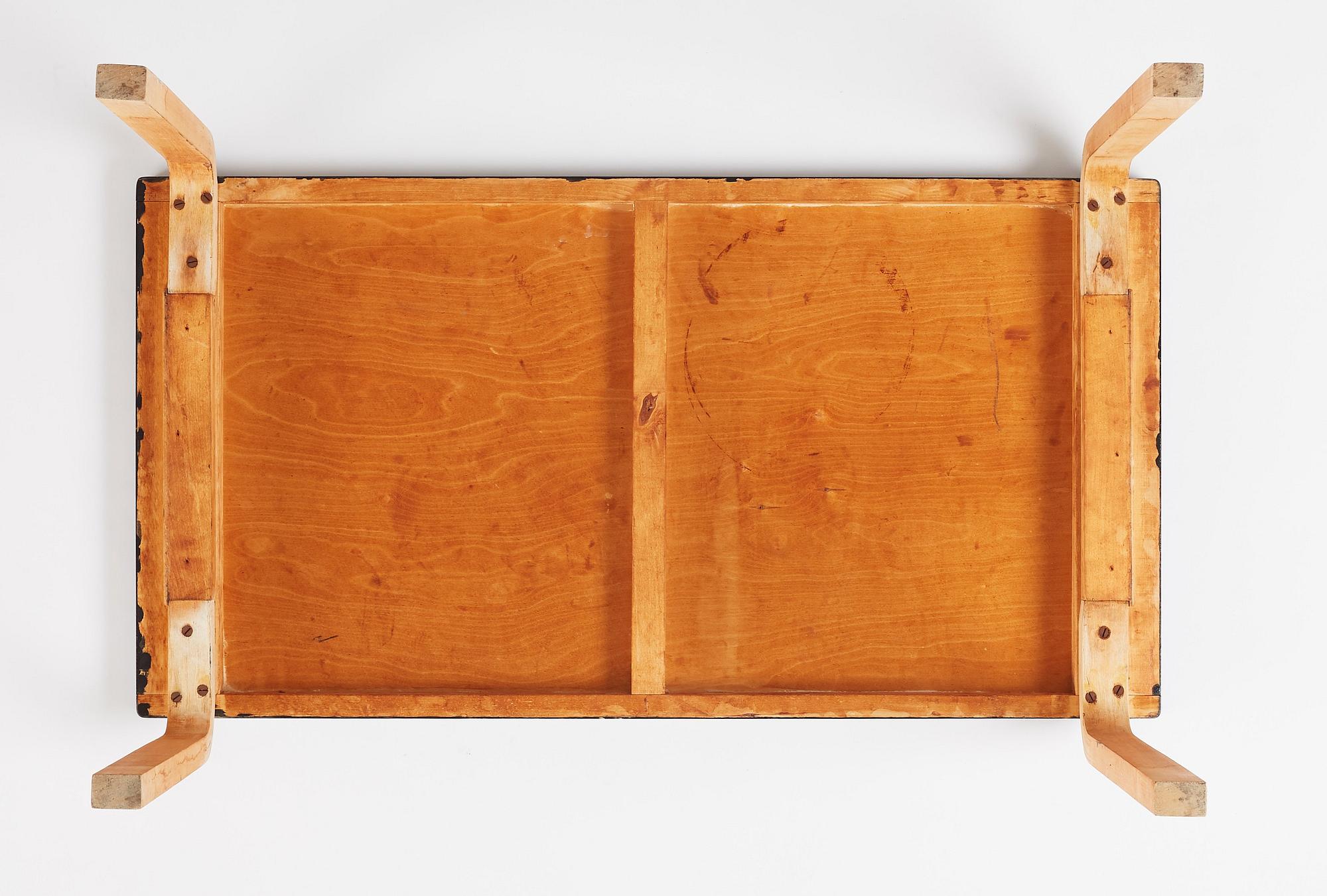 Alvar Aalto, a table model 86 for O.Y. Huonekalu- ja Rakennustyötehdas, Finland, probably 1930s.