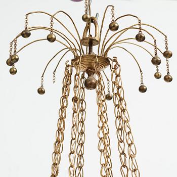 Ampel, för åtta ljus, ca år 1800, Sengustaviansk.