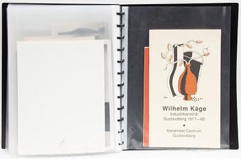 Wilhelm Kåge & Gustavsberg, binder with photographs, 1940s-50s.