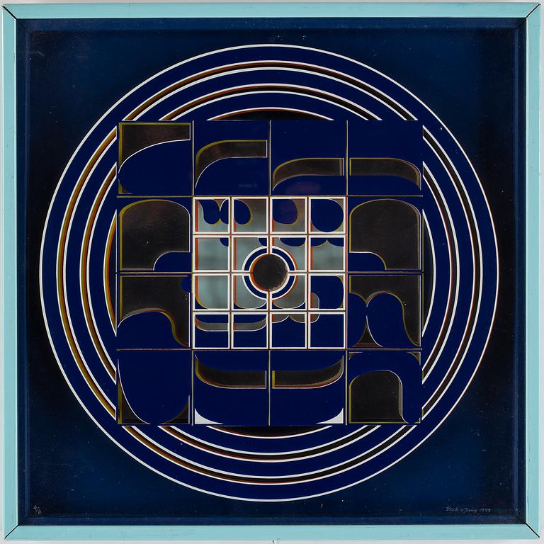 Beck & Jung,  multiples 4,  1973, signerade 6/6, 3/6, 4/6, 1/6,