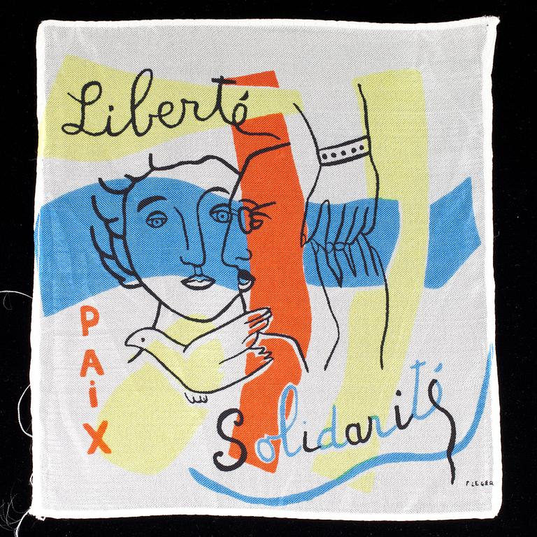 FERNAND LÉGER, efter, textiltryck.