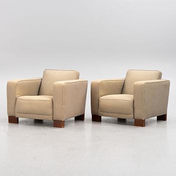 A pair of easy chairs, Swedish Modern, 1930s.