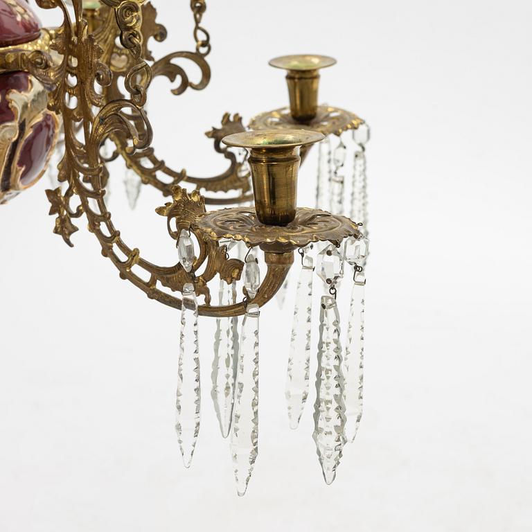 Takfotogenlampa, oskariansk, sent 1800-tal.