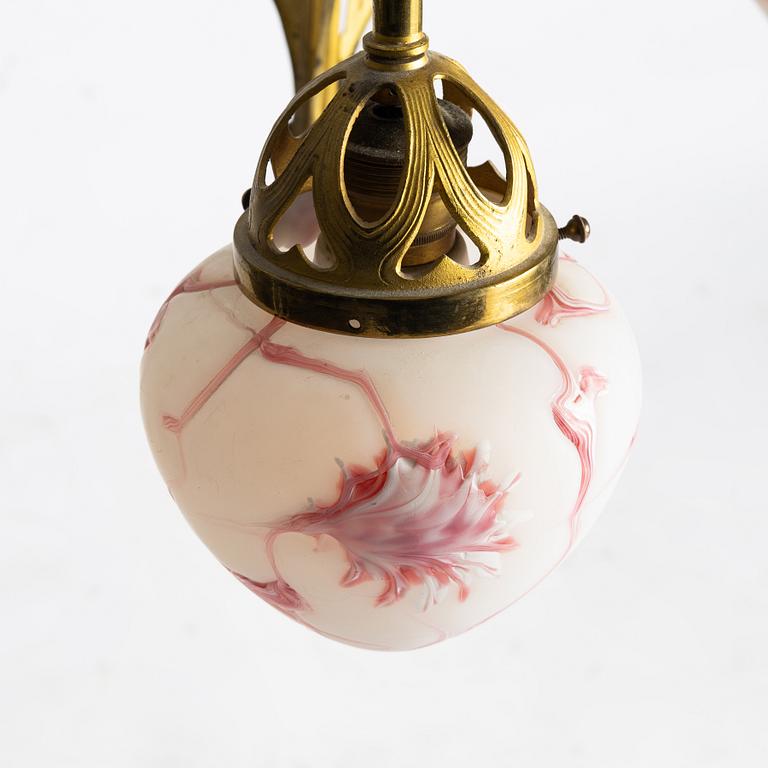 A ceiling lamp, Jugend, early 20th century.