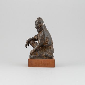 Christian Eriksso, sculpture bronze, signed Chr. Eriksson and dated Kiirunavaara 1909.