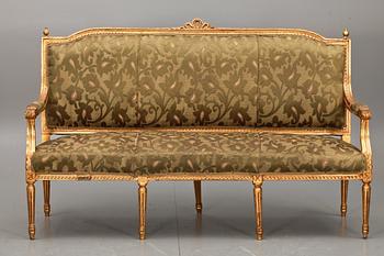 SALONGSMÖBEL, 5 delar, Louis XVI-stil, 1800-tal.