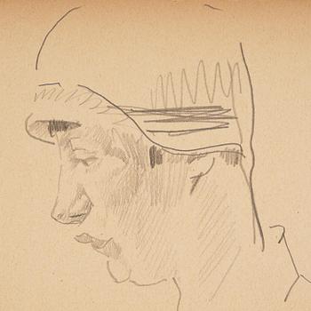 Lotte Laserstein, Självporträtt i hatt.