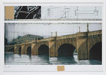 Christo & Jeanne-Claude, "The Pont Neuf wrapped (Project for Paris)".