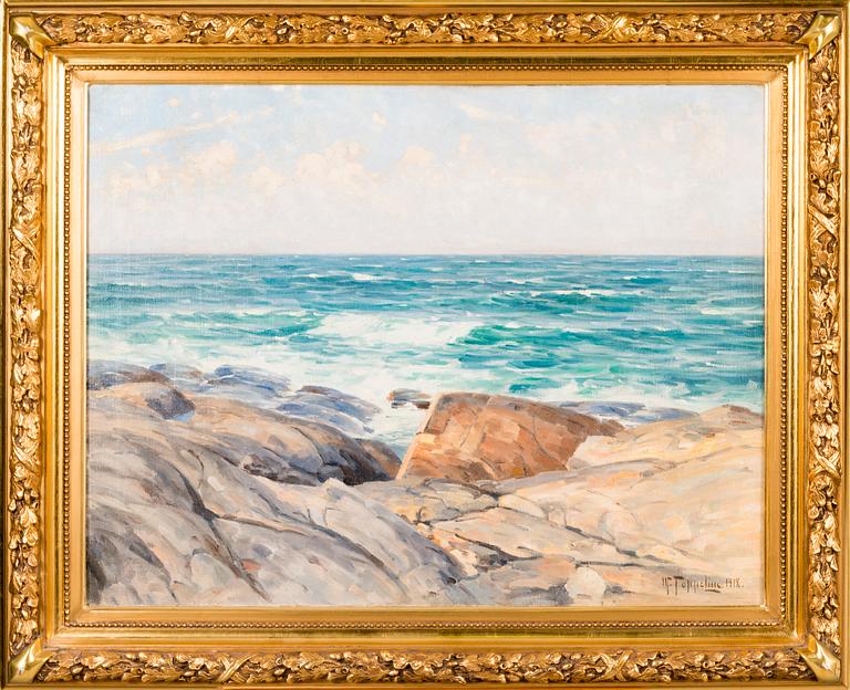 WOLDEMAR TOPPELIUS, oil on canvas, signed and dated 1918.