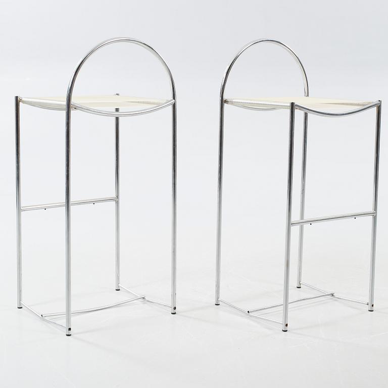 A pair of bar stools from the second half of the 20th century.