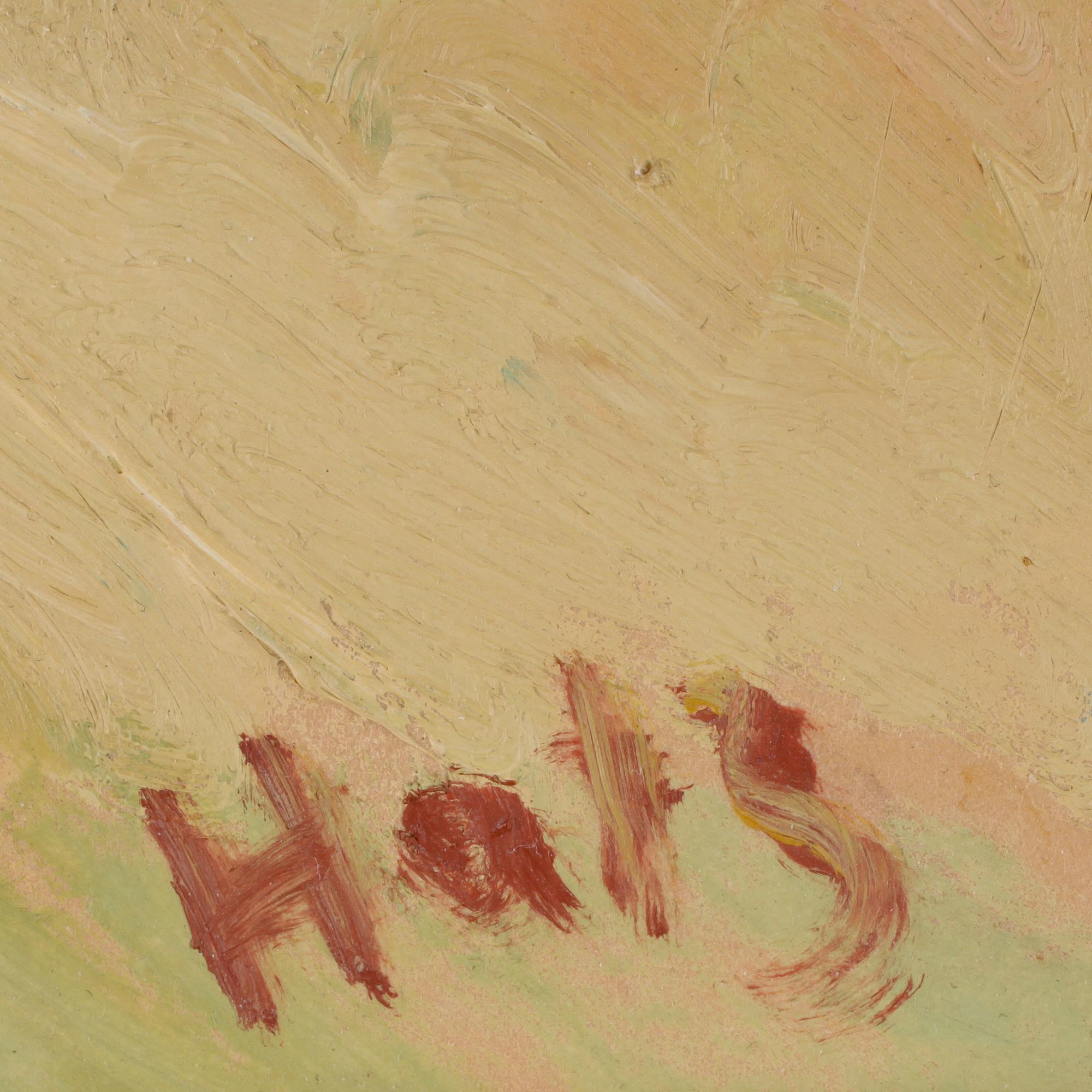 FELIX HATZ, olja på pannå, sign.