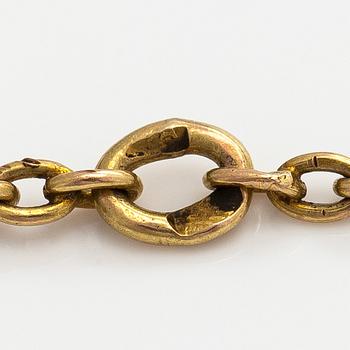 Kultanapit, 14K (56) kultaa, emalia, Pietari, vuosidan vaihde 1800/1900.