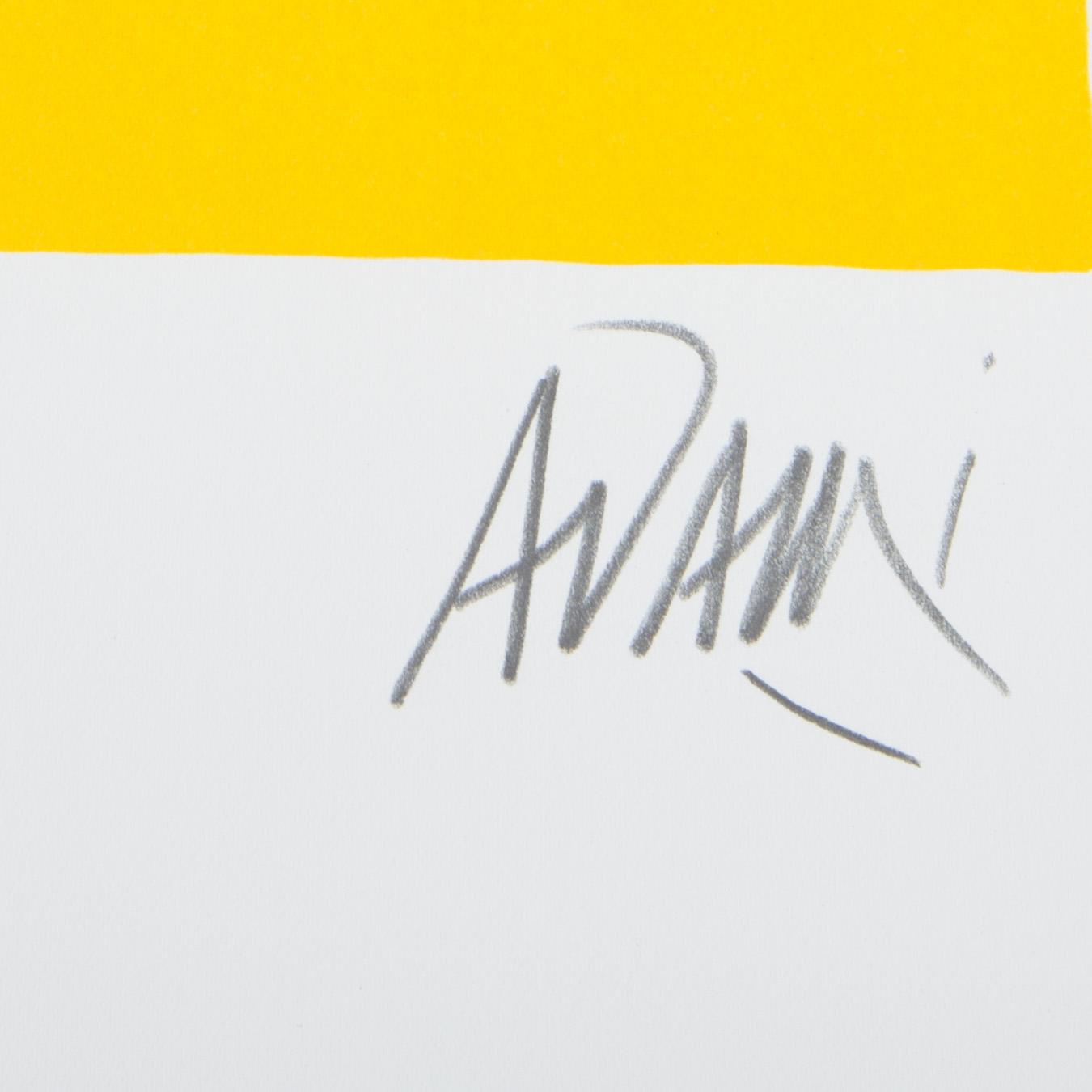 VALERIO ADAMI, färgserigrafi, signerad och numrerad XIX/XX.