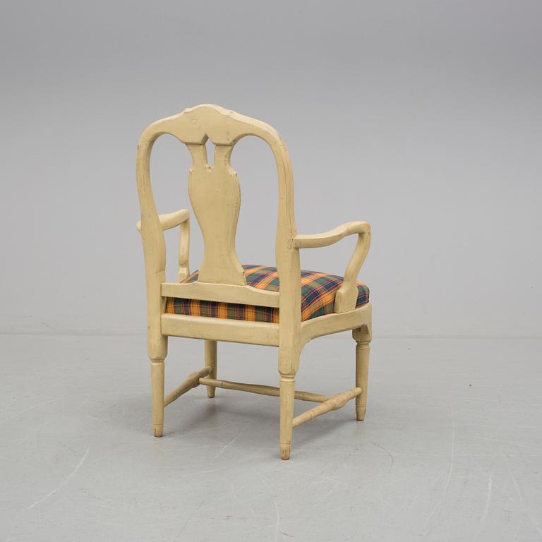 KARMSTOL, rokoko, 1700-talets andra hälft.