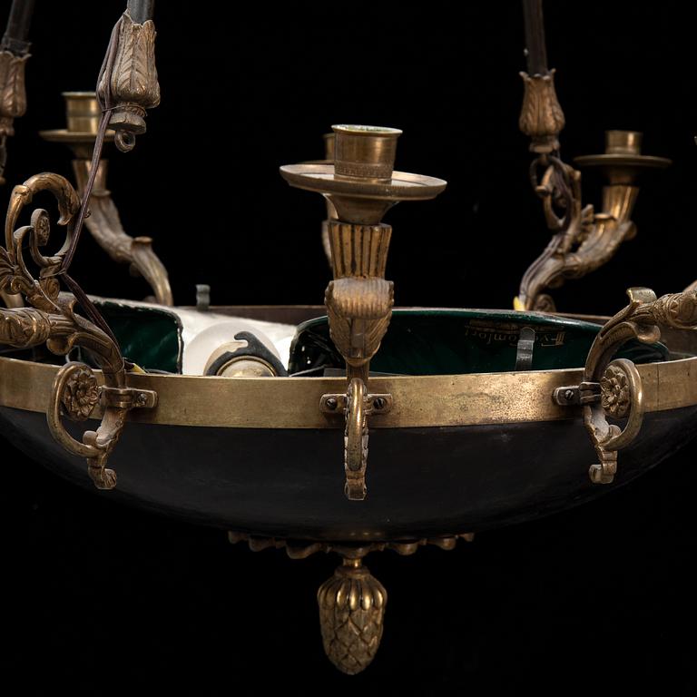 An Empire style lamp, early 20th Century.