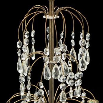 2 early 20th century glass prisms chandeliers.