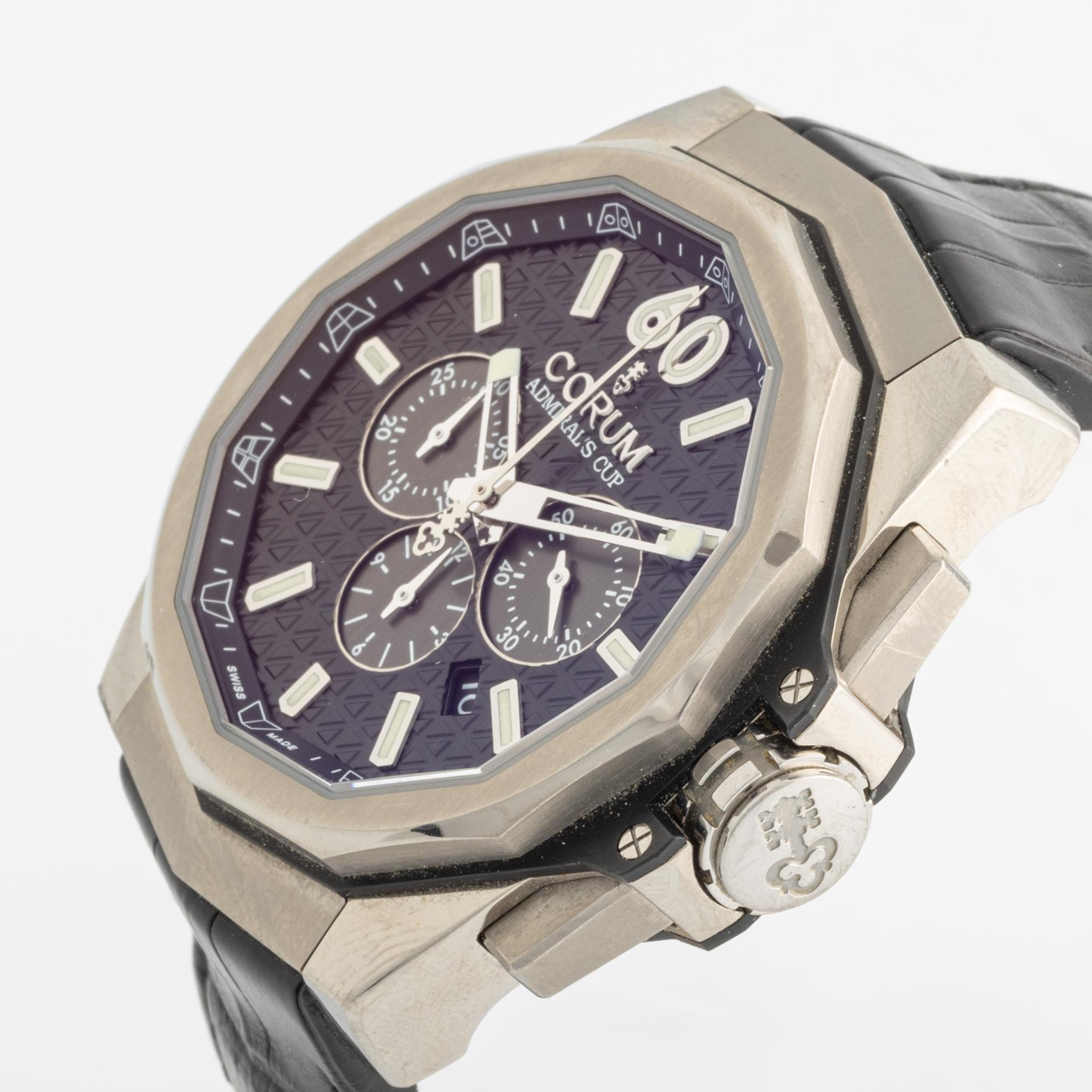 Corum, Admiral's Cup, AC-One 45, chronograph, wristwatch, 45 mm.