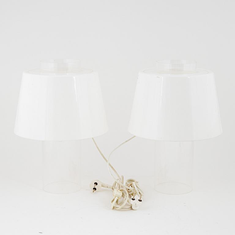 Yki Nummi, a pair of 'Modern Art' table lights, Orno, Finland.