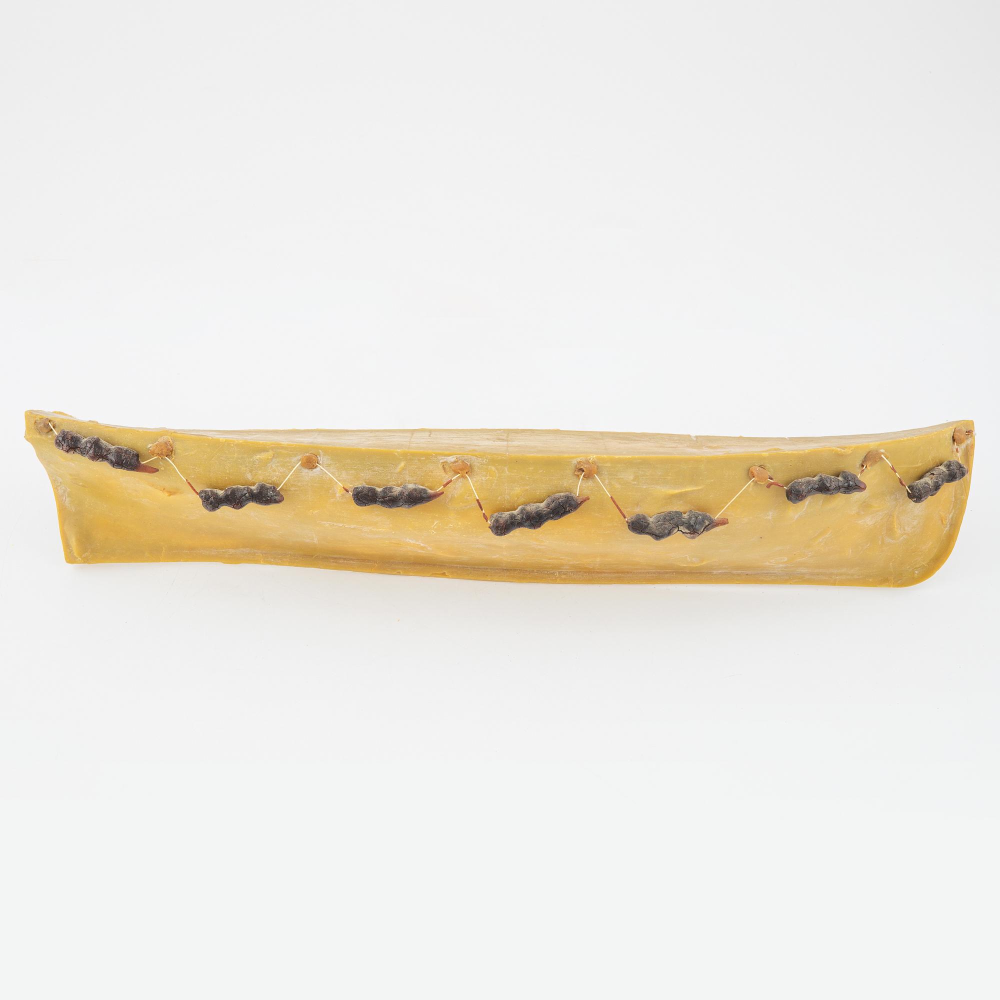 Ulf Rollof, wax and mixed media, signed and dated -90.
