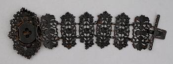 ARMBAND, järn, Berlin, 1800-talets första hälft.