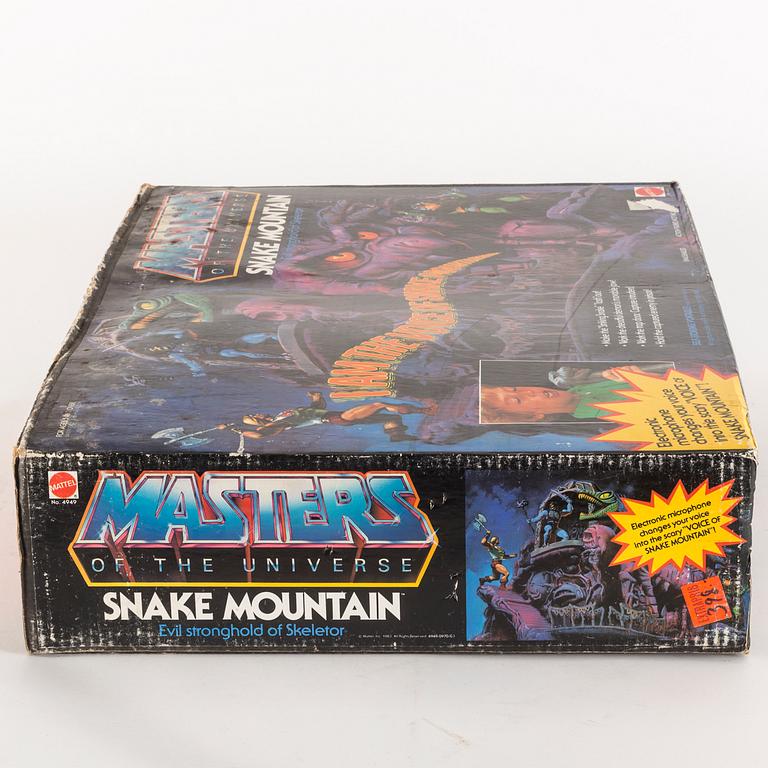 MASTERS OF THE UNIVERSE, Snake Mountain playset i förpackning, Mattel, 1983.