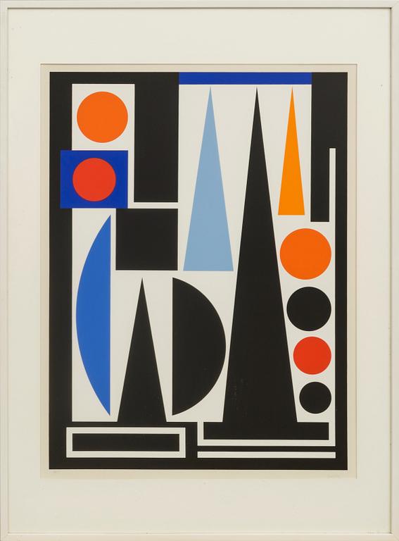 AUGUSTE HERBIN, lithograph in colours stamped signature and numbered 75/150.