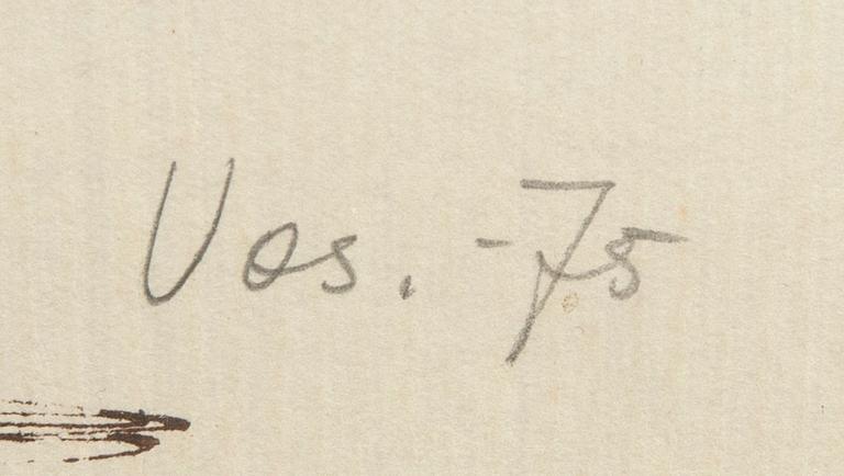 Marik Vos-Lundh, watercolor signed.