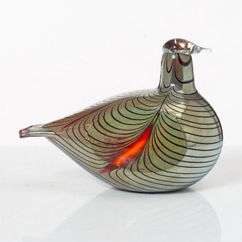 Oiva Toikka, fågel, glas, Nuutajärvi, Notsjö, Finland.