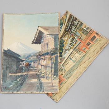 Shige. Inouye, "Nikko temple" and Numabe "Mount Fuji".