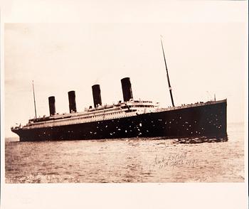 Jack Odell, photography of RMS Titanic, anniversary edition 1992, signed.