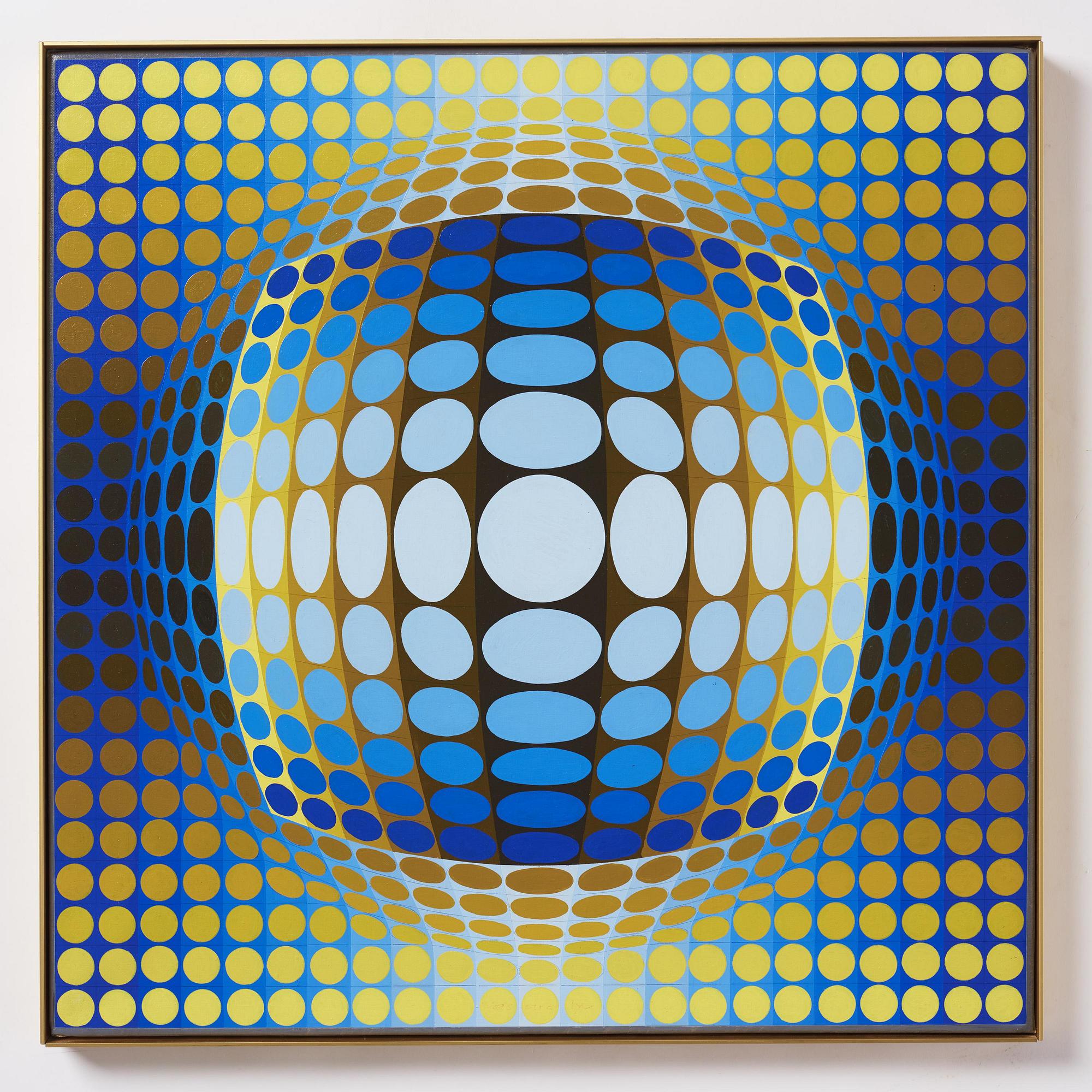 Victor Vasarely, "VEGA-JAUNE".
