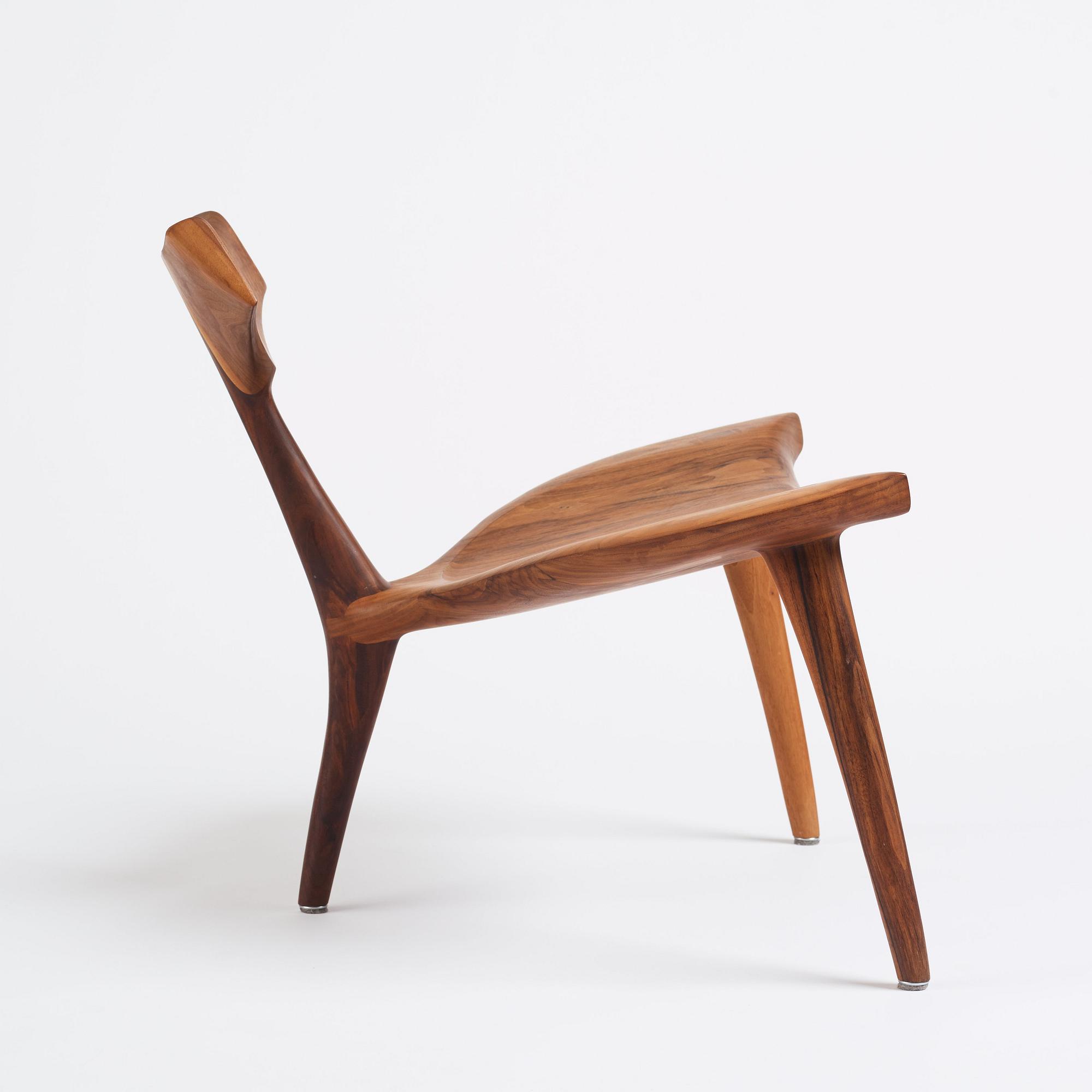 Morten Stenbæk, a "Whale Chair", No. 17, his own studio, Denmark, 2018.