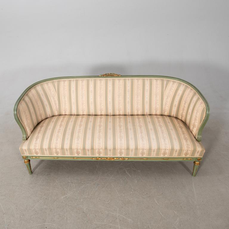 Salon group, 7 dlrs Gustavian style, first half of the 20th century.