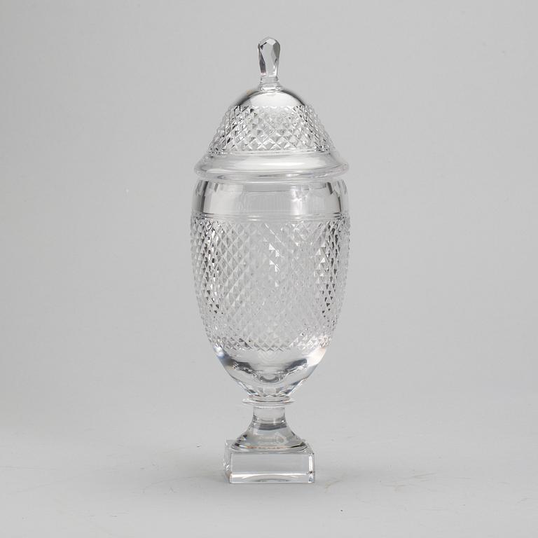 POKAL MED LOCK, glas, "Kent", Kosta, 1900-tal.