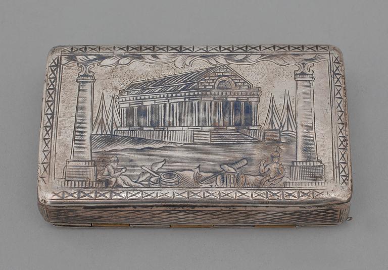 DOSA, silver, Moskva, Ryssland. 1800-talets slut. Ca 95g.