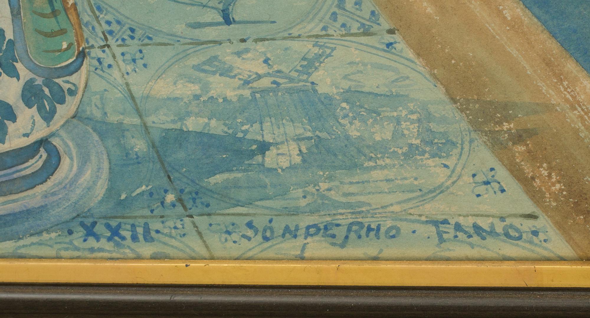 CARL JOHAN FORSBERG, akvarell, signerad och daterad XXII.