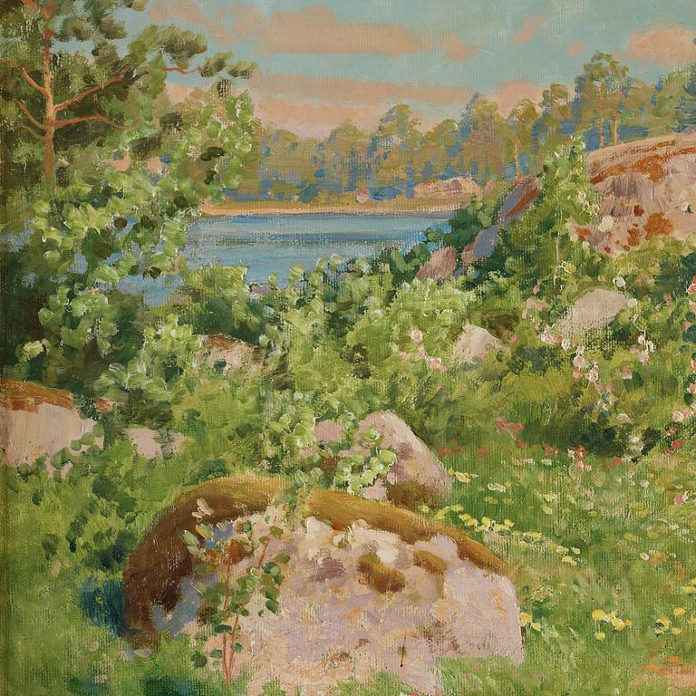 JOHAN KROUTHÉN, oil on canvas, signed and dated 1920.