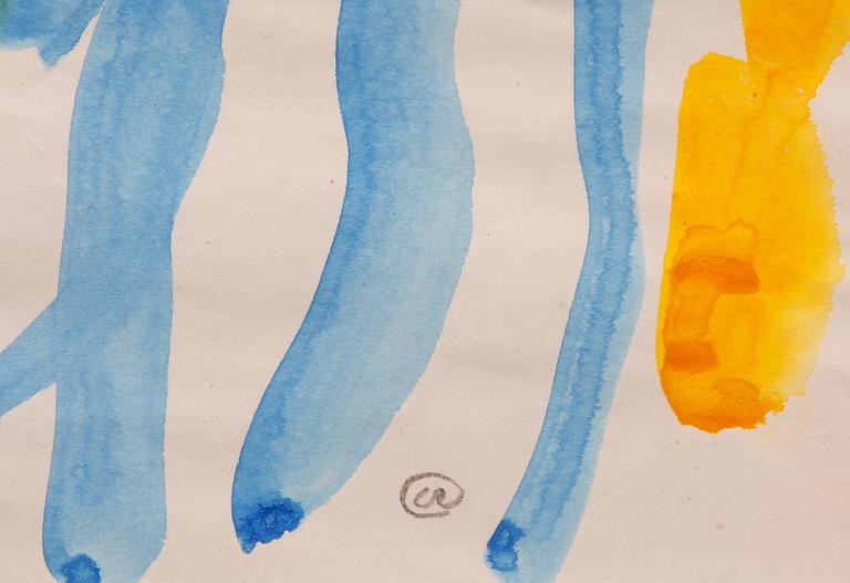 LENNART RODHE, akvarell, sign.