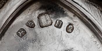 SOCKERSKÅL, silver, Peter & Ann Bateman, London 1795. Vikt ca 180 gram.