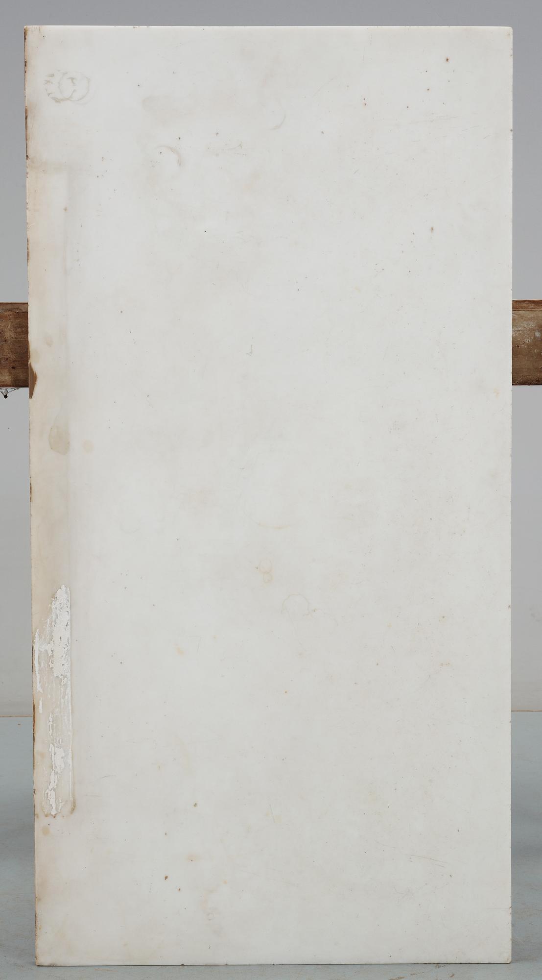 KONSOLBORD, av Pehr Ljung (1743-1819) bildhuggare i Stockholm, samt en SPEGEL. Sengustavianska.